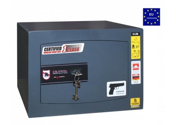 Сейф пістолетний Griffon H.26.KP DARK GREY