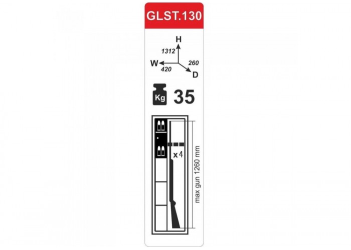 Сейф для зброї Griffon GLST.130.K